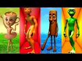 Download Lagu Long Slide Game With Elephant Gorilla Buffalo Hippopotamus Tiger - 3d Animal Game - Funny 3d Animals
