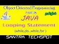 JAVA Beginners Tutorial in Tamil Looping Statement for while do while in Java