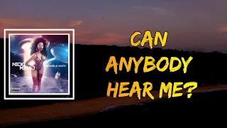 nicki minaj can anybody hear me lyrics 