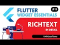 Flutter RichText Widget - Flutter Widget Essentials Flutter Tutorial