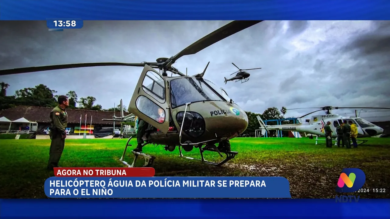Helicóptero Águia se prepara para reforçar ações durante o El Niño