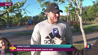 Hidratação: baixas temperaturas geram menos sede
