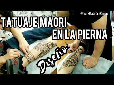 Download MP3 Tatuaje maorí rodeando la pierna para Rubén 1: DISEÑO - Moa Madrid Tattoo, tatuador maorí en Madrid