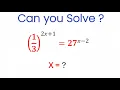 Exponential Equations Solved in Seconds Important Maths Concept RamanGMaths