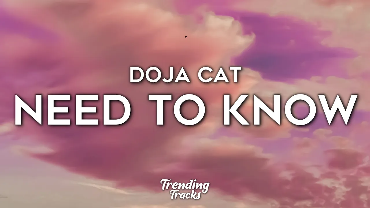 Doja Cat - Need To Know (Clean - Lyrics)