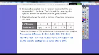 Modeling with Arithmetic Sequences - Lesson 4 3 Part 1