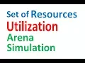 Resource Utilization Arena Simulation Set of Resources Utilization