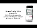 SensoConfig Web on Mobile Phone Tutorial DE