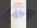 No-Sew Doll Dress from a Circle – Easy DIY Skirt #diy #tutorial #tips
