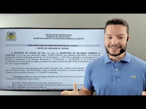 Download MP3 Análise do Edital - Caxias do Sul - Guarda Civil Municipal e outros cargos