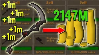 Learning How to Flip the Scythe for Constant 1mil Margins Flipping to Max Cash OSRS
