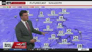 When will the winter storm begin in Boston on Sunday