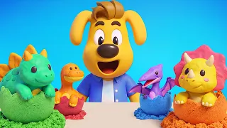 Clay Fun Park | Learn about Teamwork | Good Habits | Sheriff Labrador | Kids Cartoon | BabyBus