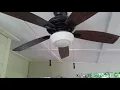 How to remove ceiling fan globe dome light bulb Hampton Bay Windward Gazebo cover