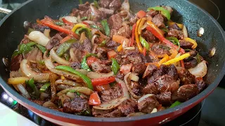 مقلقل اللحم باشهى طريقة واطيب فطور بالعيد 