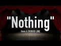 "Nothing" from A Chorus Line - Karaoke Track with Lyrics on Screen