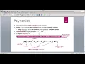 Java For Scientific Computing Polynomials -