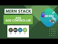 How to Build MERN Stack Todo App MongoDB Express React Node js - Add Controller