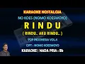 Rindu karaoke Nomo Koeswoyo (No Koes) nada pria Bb - karaoke nostalgia