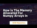 how is the memory allocated for numpy arrays in