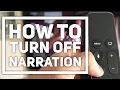 How to Turn Off narration on Netflix Apple TV