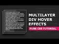 Multilayer Div Hover Effects Using Html And Css - CSS Hover Effect Tutorial