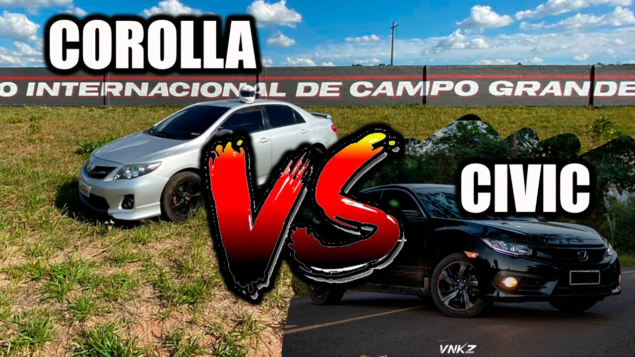 COROLLA XRS vs CIVIC 2.0:  SERA QUE DEU PARA O CIVIC ???
