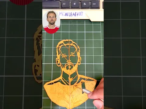 Thực hiện mong muốn của 1 bạn fan, chiếc lá HARRY KANE màu vàng #shortvideo #monleafart