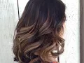 Dark Brown Bob With Caramel Balayage