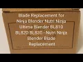 Ninja Blade Replacement