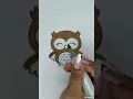 Colouring in a owl