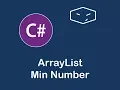arraylist min number in c