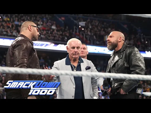 Download MP3 Batista takes a dig at Triple H during Evolution's reunion: SmackDown 1000, Oct. 16, 2018