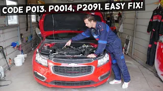 FIX CODE P0013 P0014 P2091 CAMSHAFT POSITION ACTUATOR CHEVY CHEVROLET GMC BUICK CADILLAC