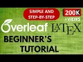 Overleaf Tutorial for Beginners Latex Overleaf Tutorial