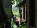 Lagu Hujan deras Basah kuyup main hujan-hujanan numpang berteduh di rumah abah #rain #terapihujan