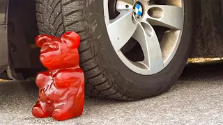 Experiment Car vs M&M ICECREAM vs Watermelon vs Jelly | Crushing Crunchy & Soft Things by Car