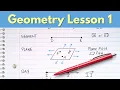 Points Lines and Planes - Geometry Lesson 1