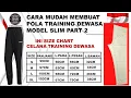 Download Lagu CARA MUDAH MEMBUAT POLA CELANA TRAINING DEWASA MODEL SLIM PART 2 || 100% PELUANG BUISNIS