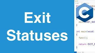 Exit Statuses and Exit Status Macros C Programming Tutorial