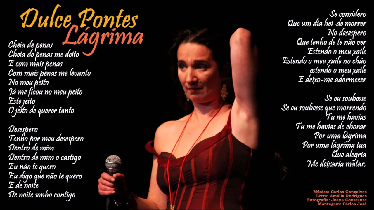 Lágrima - Dulce Pontes Lágrima - Dulce Pontes