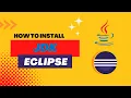 How to install Java JDK and Eclipse on Windows - Java tutorials
