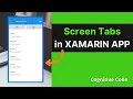 Xamarin Forms Tutorial Create Screen Tabs without using any package Cognitive Code