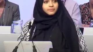 muslim lady talks for her rights