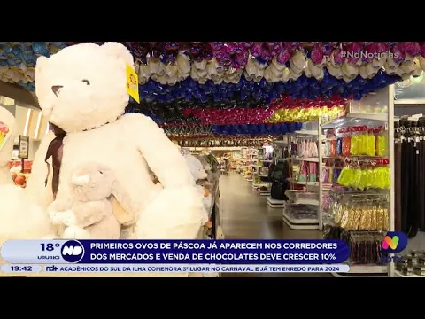 Ovos de Páscoa já aparecem nos corredores dos mercados e venda de chocolates deve crescer 10%