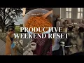 PRODUCTIVE FALL SUNDAY RESET prepping meals workouts cleaning fall decor