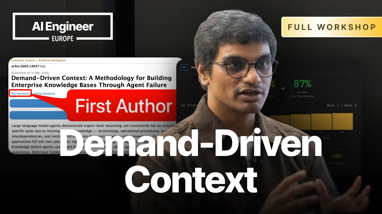 Demand-Driven Context: A Methodology for Coherent Knowledge Bases Through Agent Failure: video thumbnail