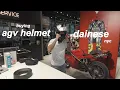 buying gear for my first motorcycle at dainese in NYC