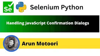 Handling JavaScript Confirmation Dialogs Selenium Python