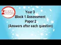 Year 3 Maths Assessment